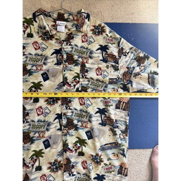 Disneyland Resort Short Sleeve Button Down Hawaiian Shirt Tiki Disney Mens XL - Picture 8 of 12